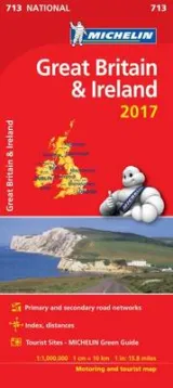 Great Britain & Ireland 2017. Michelin National Maps 713 by 